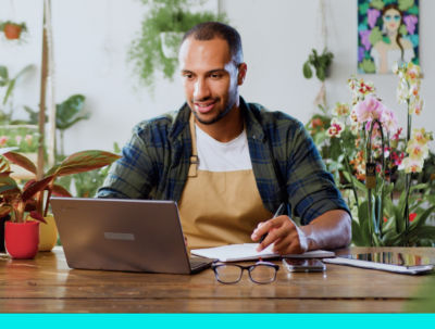 small business owner using Block Advisors bookkeeping services