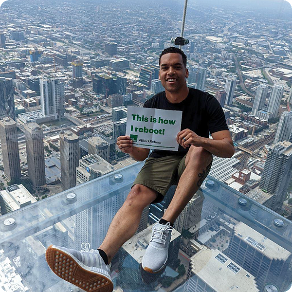 employee shows how he spent H&R Block's Annual Reboot week in July