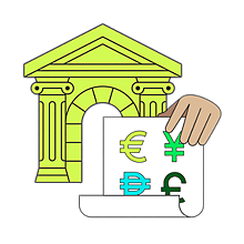 graphic of foreign currency for FBAR