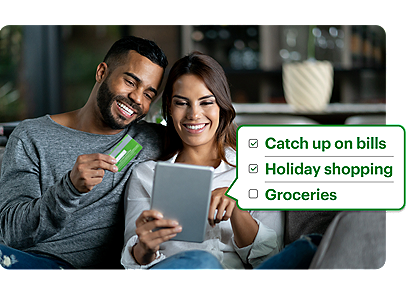 Couple using emerald advance loan photo