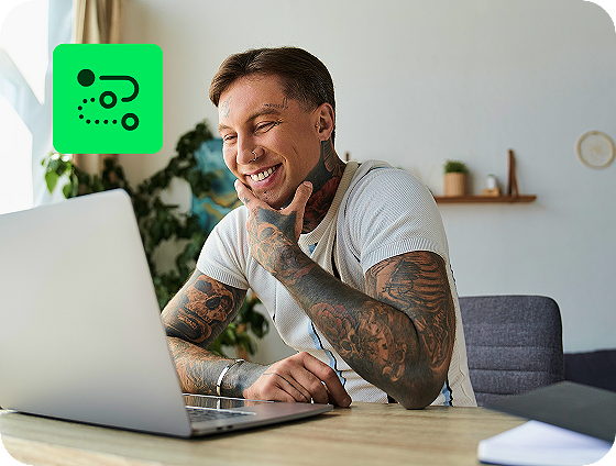 person checking tax refund status using H&R Block Deluxe Online Tax Filing refund tracking tool