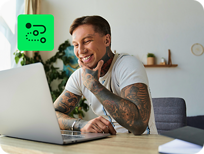 person checking tax refund status using H&R Block Deluxe Online Tax Filing refund tracking tool