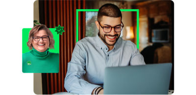 person working on a laptop for online tax review and tax assistance