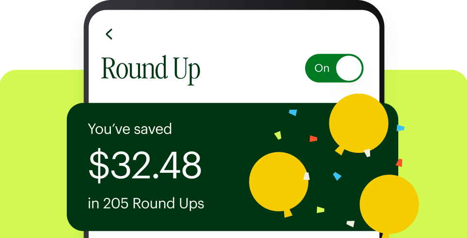 round up spare change to savings