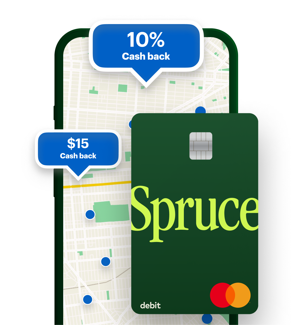 Earn cash back rewards with Spruce