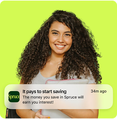 High‑yield savings account earning competitive APY with Spruce