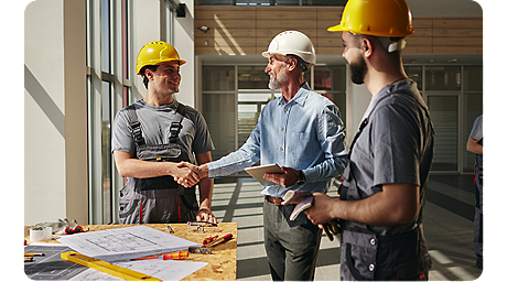 H&R Block construction business customer