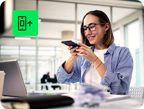 user uploading tax documents online with H&R Block Self-Employed for easy document upload feature