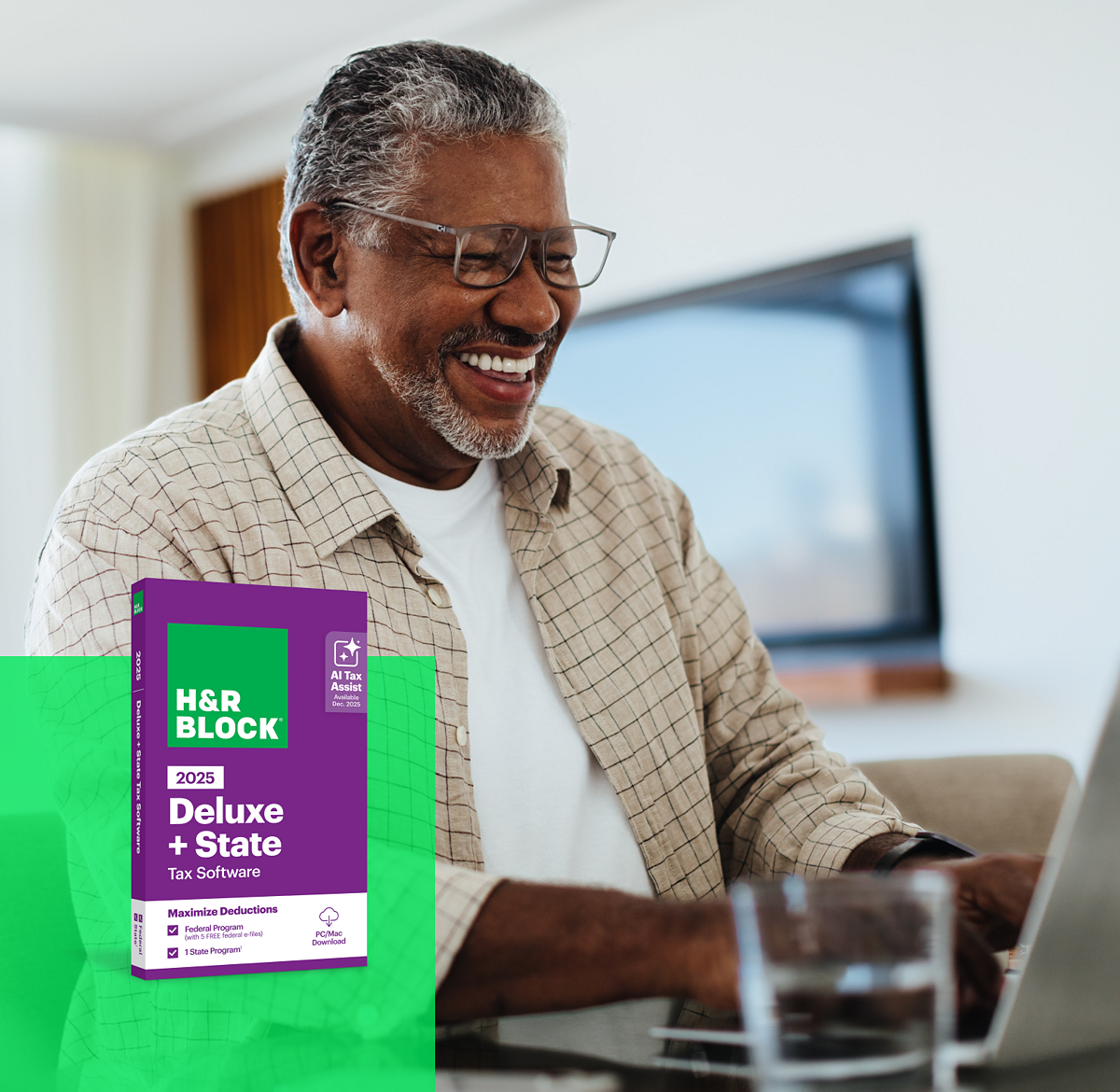 H&R Block deluxe tax software customer