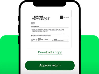 tax return review and approve screenshot